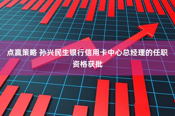点赢策略 孙兴民生银行信用卡中心总经理的任职资格获批
